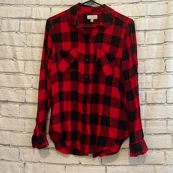 Lucky Brand Tops - Women’s Lucky Brand Buffalo plaid flannel style top S